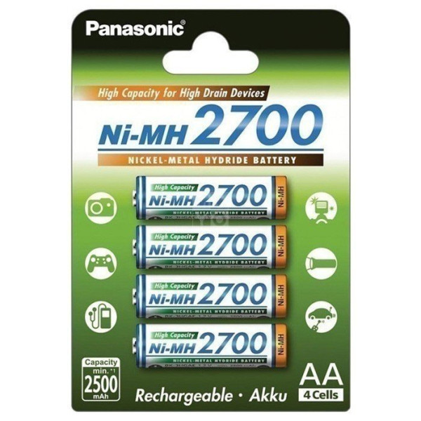 Аккумулятор Panasonic High Capacity AA 2700 mAh 4BP NI-MH